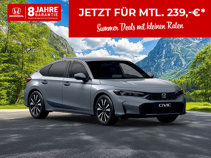 Civic e:HEV Elegance 0726 Civic e:HEV Elegance - Leasing 239 €